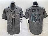 Men's Philadelphia Eagles #62 Jason Kelce Gray Cool Base Baseball Stitched Jersey,baseball caps,new era cap wholesale,wholesale hats